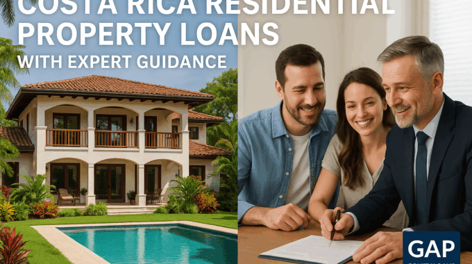Costa Rica residential property loans with GAP Equity Loans expert guidance for home financing with pool property and family consultation