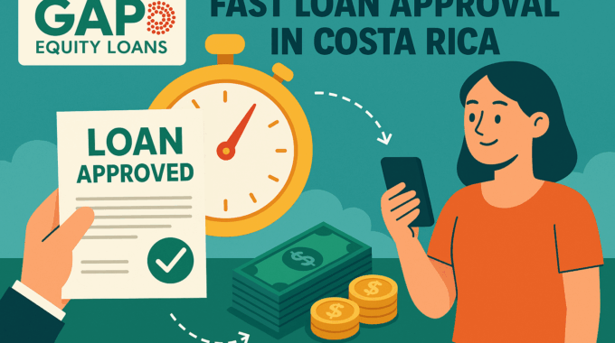 Fast loan approval in Costa Rica with GAP Equity Loans showing quick financing process and approved loan document